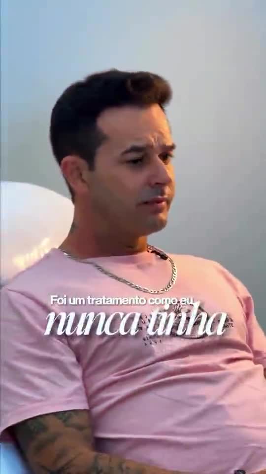 Paciente do Instituto durante depoimento sobre o resultado